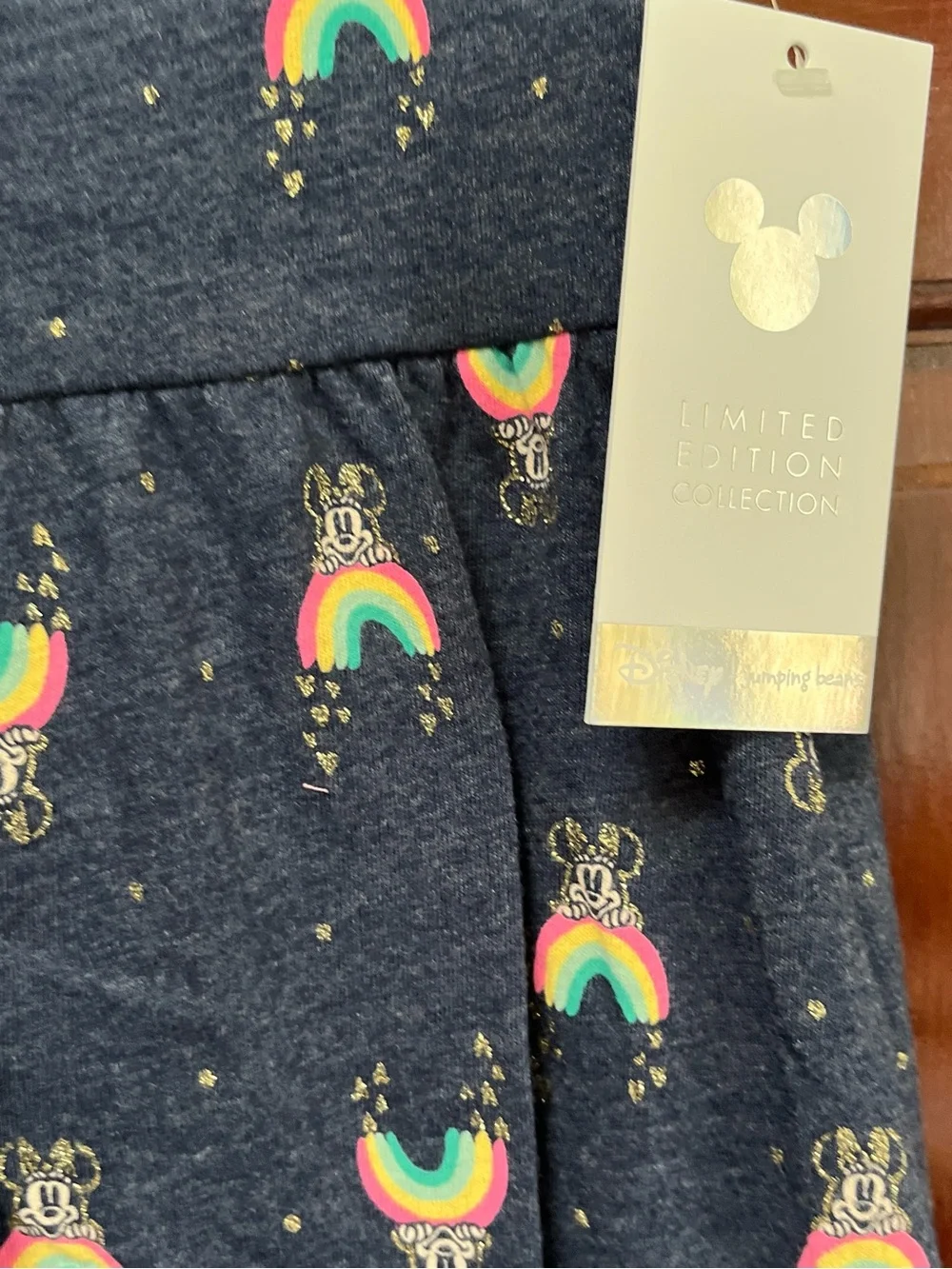 Disney Navy Dress with Rainbow & Character Print